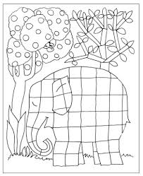 Love Elmer Colouring Page Kleurplaten Olifant Thema Kunstlessen