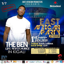 The Ben ni we muhanzi mukuru uzaririmba muri East African Party