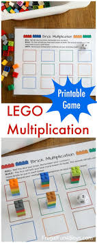 Printable Lego Multiplication Game Frugal Fun For Boys And Girls Math Games For Kids Free Math Games Lego Math