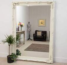 68 inch leaning floor full length mirror with wooden framework, brown. Mirroroutlet Uk S Leading Online Mirror Retailer