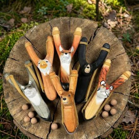 Wooden Animal Slingshot | Montessori Toy | Bamboo Switch®