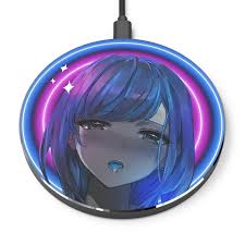 Night Life Anime Girl Wireless Charger Hanime Phone Charger - Etsy