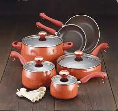Gourmet food, cookware, bakeware, appliances, kitchenware Paula Deen Porcelain Cookware Set 15 Piece Nonstick Review
