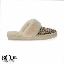 details about ugg scuffette liberty women sheepskin slippers size us 6 uk 4 5 eu 37 new