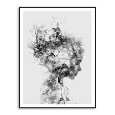 Peinture noir et blanc peinture technique mixte peintures asiatiques toile abstraite encre aquarelle artiste dessin tableaux brush dance no. Abstraite Noir Blanc Femme Toile Art Peinture Murale Decoration Sans Cadre 30 40cm 036 Cdiscount Maison