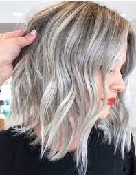Edgy Silver Hair Color Ideas For Medium Length Hair Silver Hair Color Silver Hair Medium Length Hair Styles