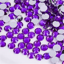 Amazon.com: 1500 Pieces SS16 4mm Flatback Rhinestones Clear Glass Round  Gems Crystals for Nail Art DIY Crafts Clothes Shoes Bags （Dark Purple） :  Beauty & Personal Care