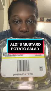 have you tried this potato salad yet? i gave it a 7/10! great for a cookout  ☀️⛱️ #aldifinds #aldi #mukbang #asmr #cookoutfood #stellofoods  #stellobaconhotsauce #mustardpotatosalad #nettiepopeats #fyp ...