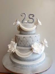 Zur Silberhochzeit Silberhochzeit Silberhochzeitstorten Silberne Hochzeit