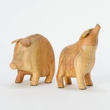 Some Pig Bookends Pig Art Pig Decor Pig