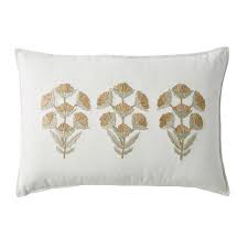 Patterns > interweave books / ebooks > color style: Gold Floral Embroidered Pillow Cover