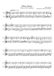 Pirates Of The Caribbean Davy Jones Violin Amp Viola Music Chords Violin Sheet Music Davy Jones