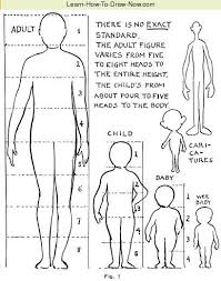 Figure Human Body Proportions Drawing Lessons Art Worksheets
