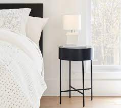 Use it as intended in the bedroom, as a b… Jean 16 Round Metal Nightstand Pottery Barn