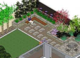 L Shaped Garden Design Ideas Small City Garden Backyard Landscaping Small Garden Design