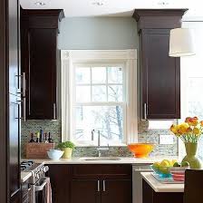Maybe you would like to learn more about one of these? Dark Kitchen Cabinets With Blue Walls And Backsplash Small Kitchen Dark Kitchen Cabinets Home Kitchens
