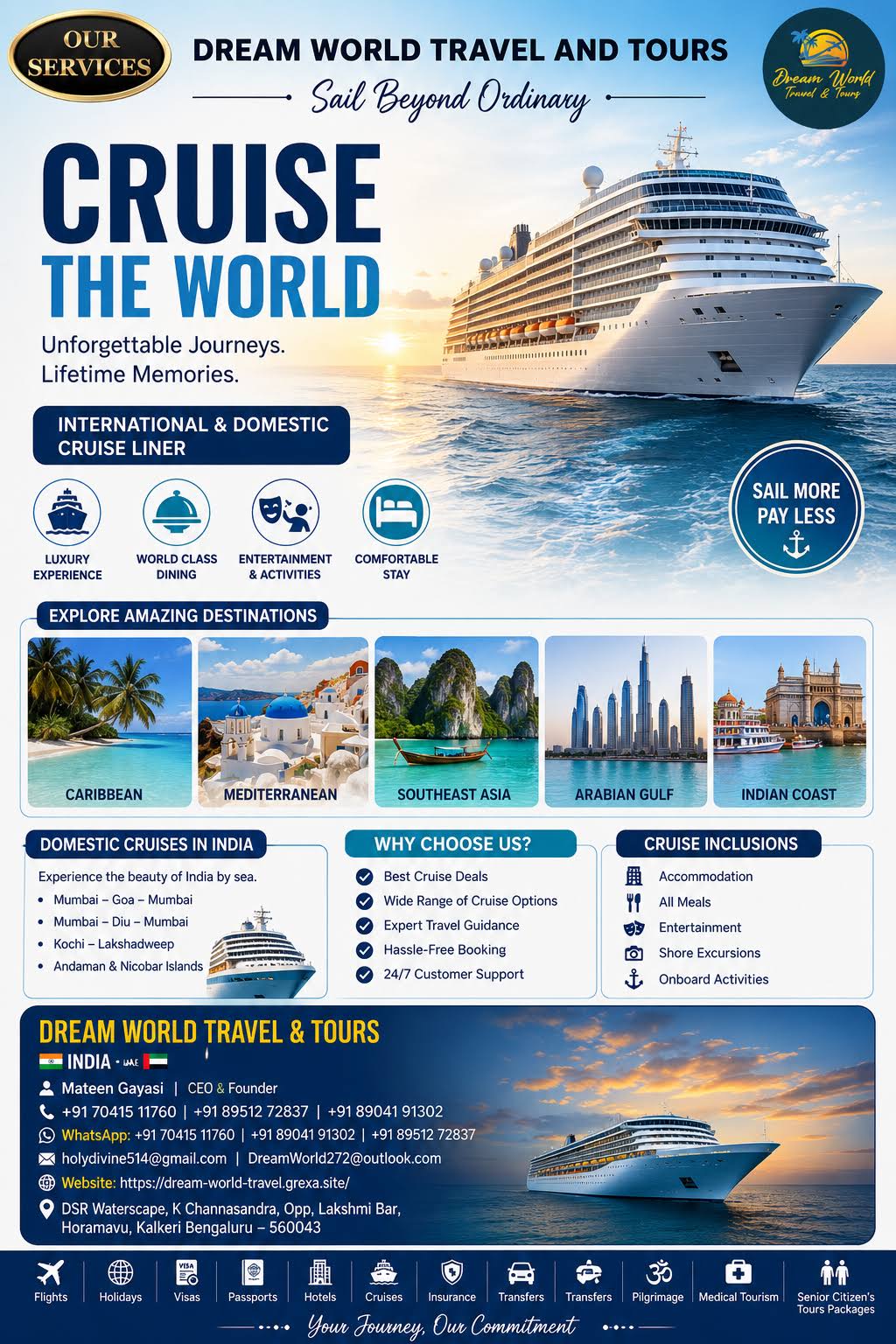 INTERNATIONAL & DOMESTIC CRUISE HOLIDAYS product image