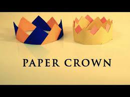 Origami Crown How To Make A Simple Easy Paper Crown Youtube Paper Crowns Origami Crown Crown For Kids