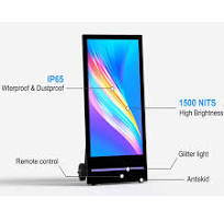 43-inch IP66 Weather-proof Movable Battery LCD Poster ...