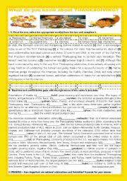 If possible, have someone take pictures of you during each step of preparing the food so you can decorate the pages with photos. English Exercises About Thanksgiving