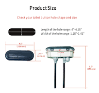 WinZo BT040BK Oval Round Push Button For Dual Flush Toilet Tank Flush  Circular Replacement Kits Matte Black - Amazon.com