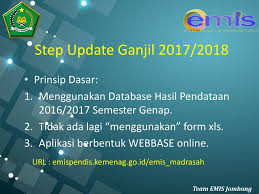 Alamat emis jenjang ra berbeda dengan jenjang madrasah lainnya, meskipun tampilan loginnya sama persis. Pemutakhiran Data Emis Ra Madrasah Di Lingkungan Kementerian Agama Ppt Download