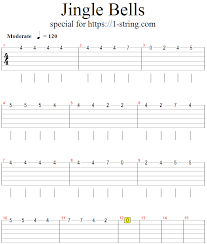 Jingle Bells On A Single Guitar String Tabs