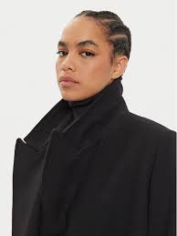 IVY OAK Cappotto di lana Jenna IO119100 Nero Regular Fit