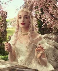 Hathaway performed most of the film's action against a green screen. Alice Through The Looking Glass The White Queen Queen Alice Alice In Wonderland White Queen