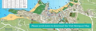 Map of cornwall showing st ives cornwall Maps Newquay