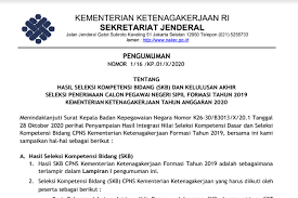 Unduh contoh soal ujian skd cpns sistem cat. Hasil Cpns 2019 Kemnaker Diumumkan Ini Link Dan Tahapan Pemberkasannya Halaman All Kompas Com