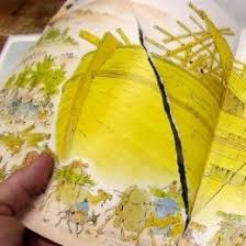 How To Repair A Torn Page In A Book Book Repair Homemade Books Hardbound Book