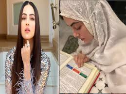 On monday, she shared multiple videos and pictures from her trip, showing fans how she took a seaplane to her destination and later posed on. Actress Sana Khan Quits Bollywood To Focus On Her Religion