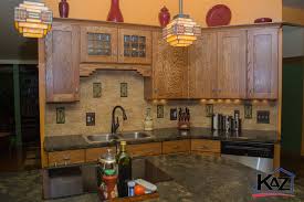 Inspired By Frank Lloyd Wright Kitchen By Kaz Companies In Buffalo Ny Autom Stain Shaker Cabinets By Haas Formica Kitchen Shaker Cabinets Kitchen Cabinets