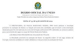 O concurso prf foi suspenso por causa de uma liminar. Concurso Prf Confira O Resultado Preliminar Da Avaliacao De Titulos