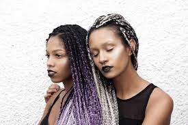 Maybe you would like to learn more about one of these? Artistic Box Braids Shoot Grey On Grey With Purple Cgc