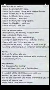 What Each Kiss Means Kiss Meaning Boyfriend Quotes Relationship Quotes