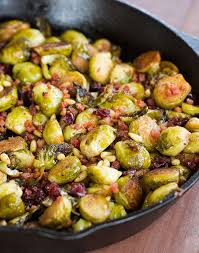 Brussels Sprouts With Pancetta Cranberries Pine Nuts Recipe Recipes Thanksgiving Side Dishes Thanksgiving Sides
