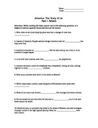 In 1603, a small group of england dies lands in jamestown. America The Story Of Us Worksheets Teaching Resources Tpt
