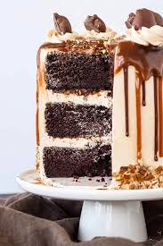 Three Layered Chocolate Cake With Caramel Buttercream Salted Caramel Chocolate Cake Salted Caramel Cake Chocolate Caramel Cake