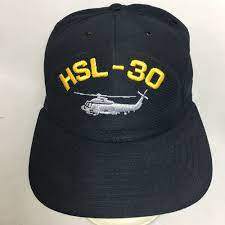 Hsl 30 Snapback Hat Medium Large Helicopter Anti Submarine Squadron Navy Cap Usa