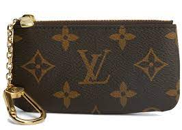 Authentic louis vuitton keychain wallet. Louis Vuitton Key Pouch Monogram Brown In Coated Canvas With Gold Tone