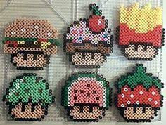 Si T Es Pas Champignon T Es Pas Mario Modeles Hama Perles A Tisser Schemas De Bijoux En Perles Artisanat A Perlesperles