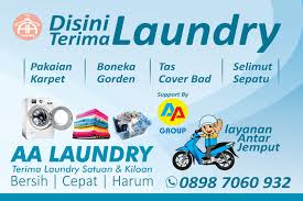 How to get started sign with 4 step instructions. Spanduk Laundry Cuci Sepatu Agen87