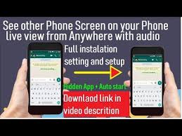 See Other Phone Screen On Your Phone App Installation And Setting Hidden App Screen Share App Youtube Phone Screen Phone Phone Apps