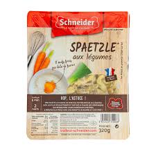 Peu importe le type de pâtes; Spaetzle Aux Oeufs Frais Made In Alsace Schneider Traiteur
