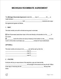free michigan rental lease agreement templates pdf word rtf