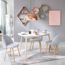 Whether or not to assemble: 4 5 Seater White Scandinavian Dining Table L150 Spring Maisons Du Monde