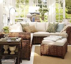 Seagrass Sectional Ottoman Sunroom Decorating Indoor Sunroom Furniture Sunroom Furniture