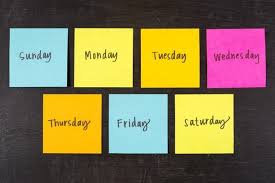 Dias De La Semana Meses Y Estaciones Del Ano En Ingles Blablalang